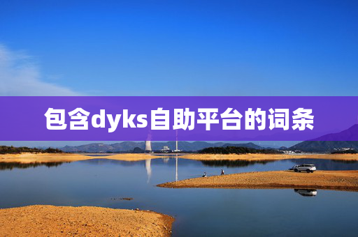 包含dyks自助平台的词条